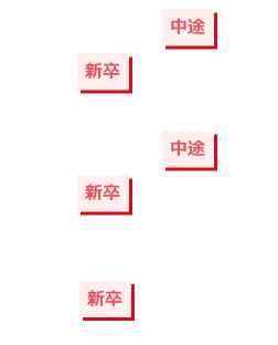 新卒・中途採用者の割合