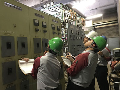 5Daysインターンシップ＠九州では、施設管理業務を体験していただきました（2019）